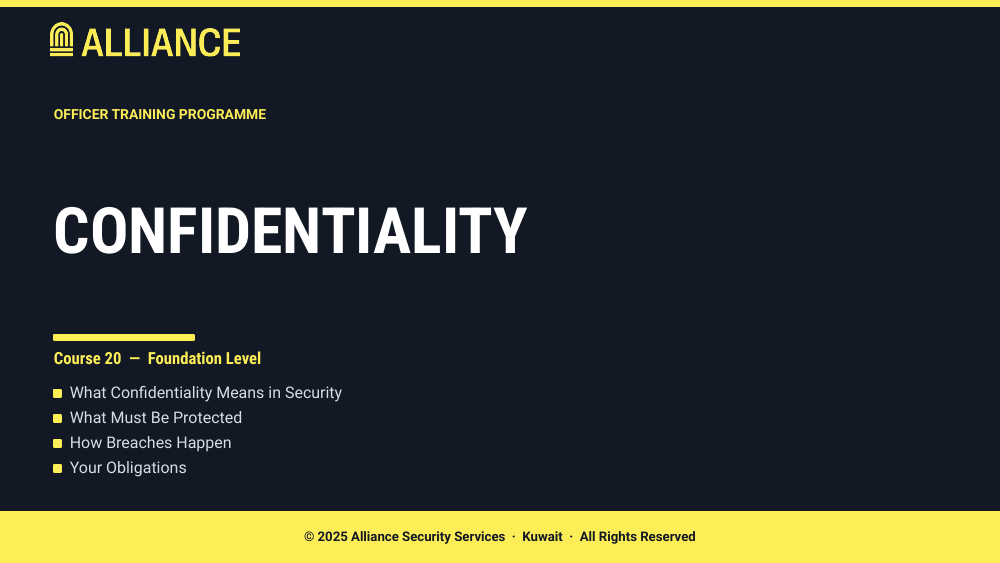 Confidentiality