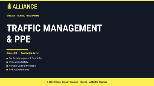 Traffic Management & PPE